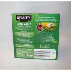 Herbata Remsey earl grey z nutą cytryny 75t.