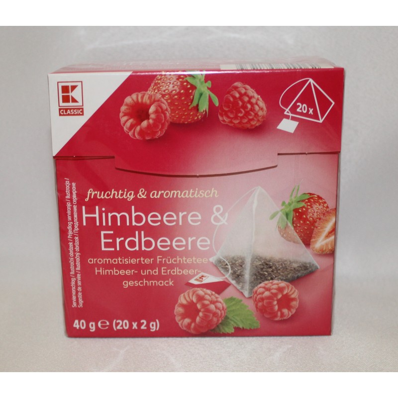 K-Classic herbata owocowa truskawka i malina 20 t Himbeere & Erdbeere