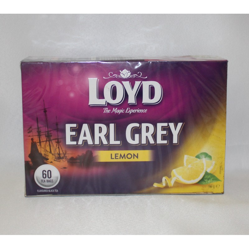 Loyd herbata earl grey lemon cytrynowa 60 torebek