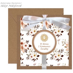 Kartka na Komunię eko...