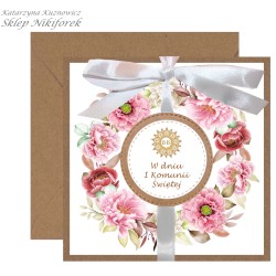 Kartka na I Komunię Świętą...