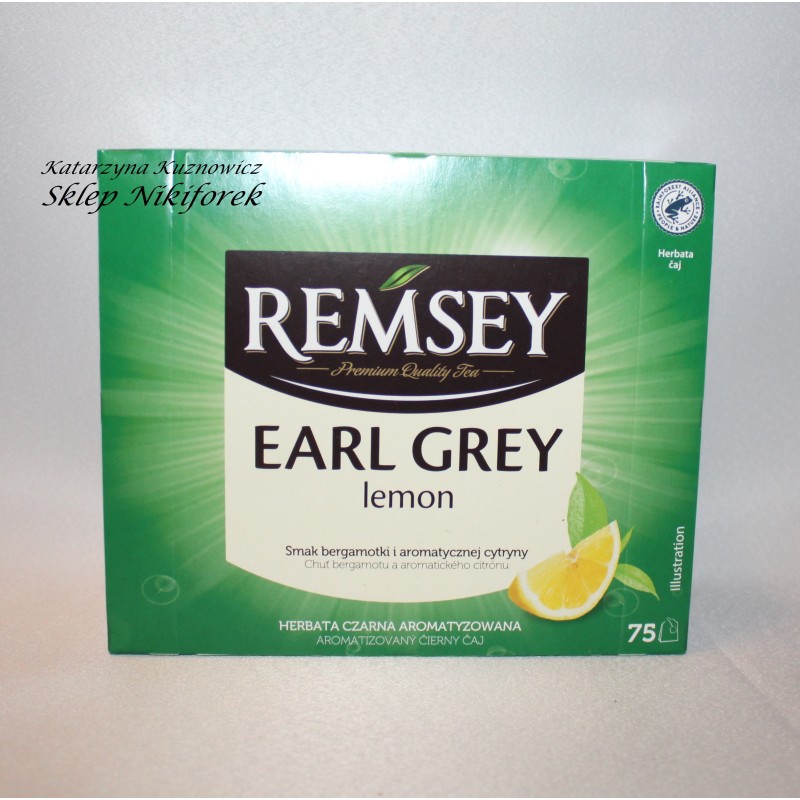 Herbata Remsey earl grey z nutą cytryny 75t.