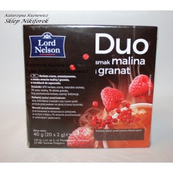 Herbata czarna Lord Nelson Duo malina i granat 20t.