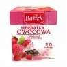 Herbata owocowa Bastek malina poziomka 20t.