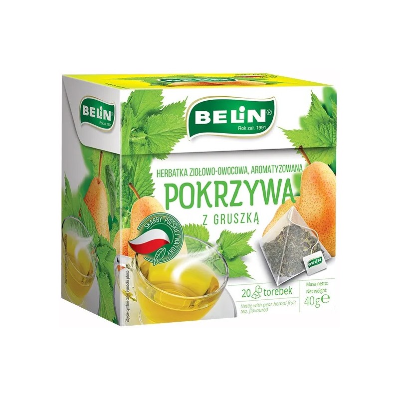 Belin herbata ziołowa pokrzywa z gruszką 20 t.