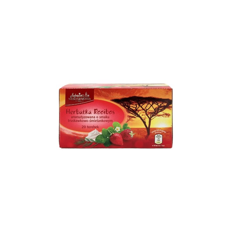 Westminster herbata rooibos truskawka śmietanka 20t.