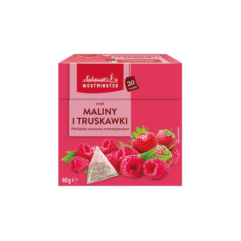 Herbata owocowa Westminster malina i truskawka 20t.