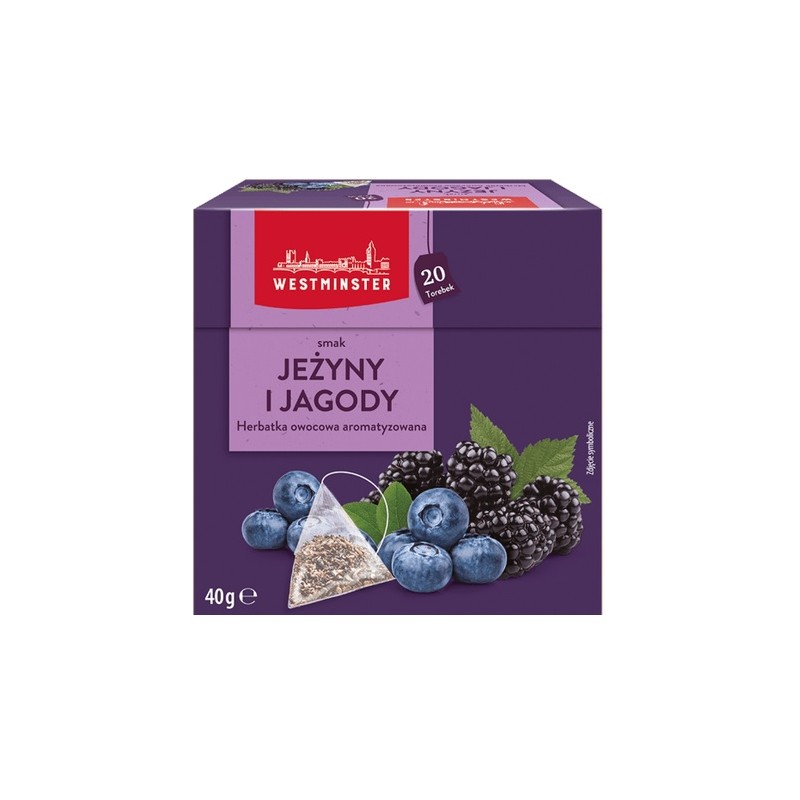 Herbata owocowa Westminster jeżyna i jagoda 20t.