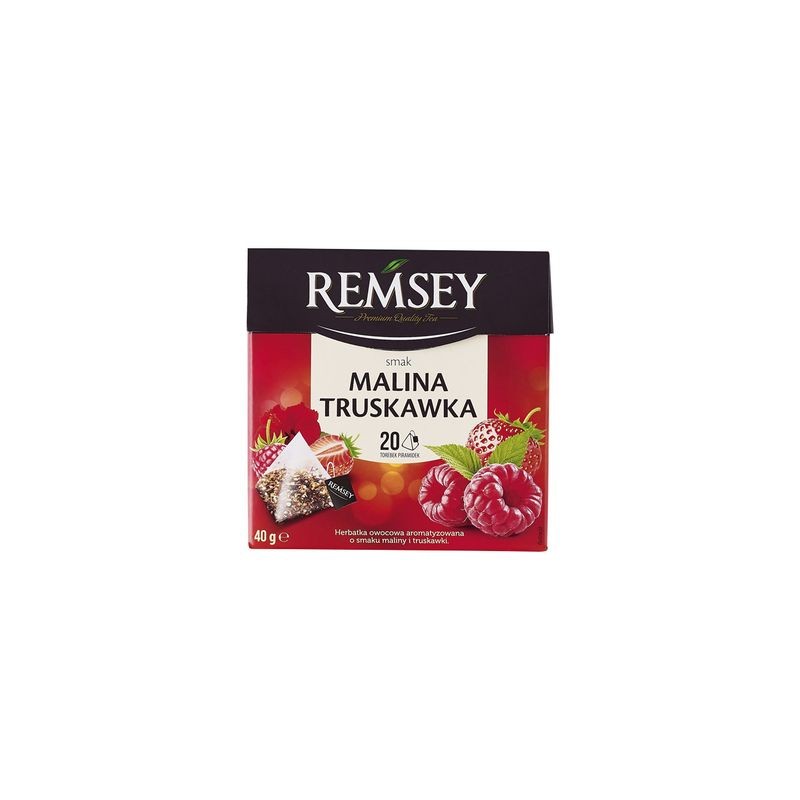 Herbata owocowa Remsey malina truskawka 20t.