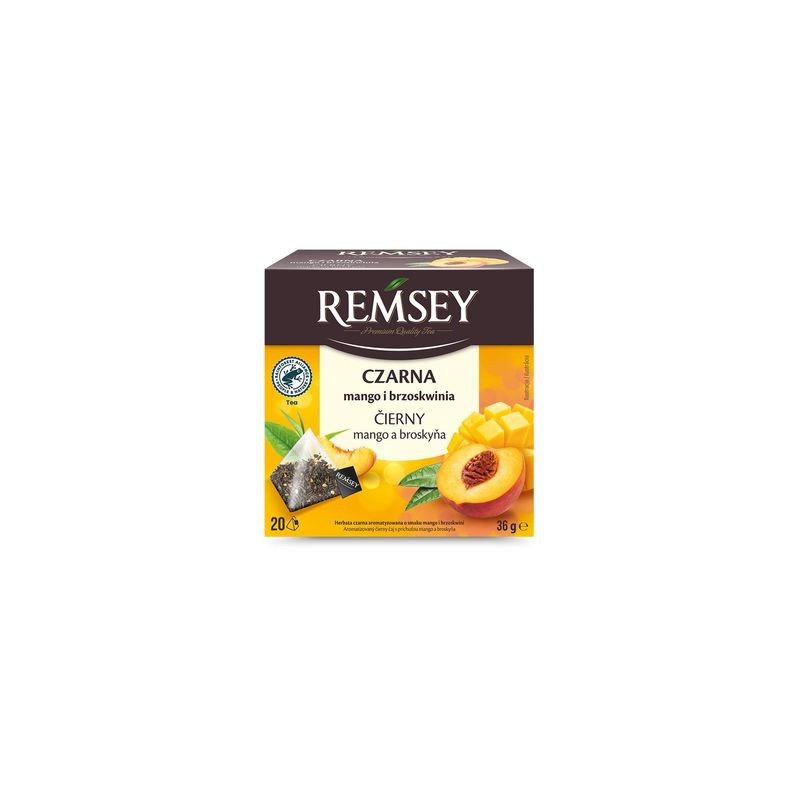 Remsey herbata czarna mango brzoskwinia 20 t.