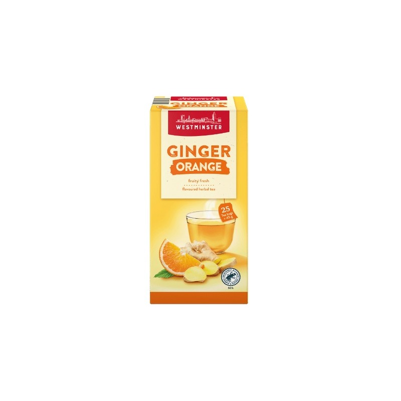Westminster herbata imbirowa pomarańczowa 20 t. Ginger orange