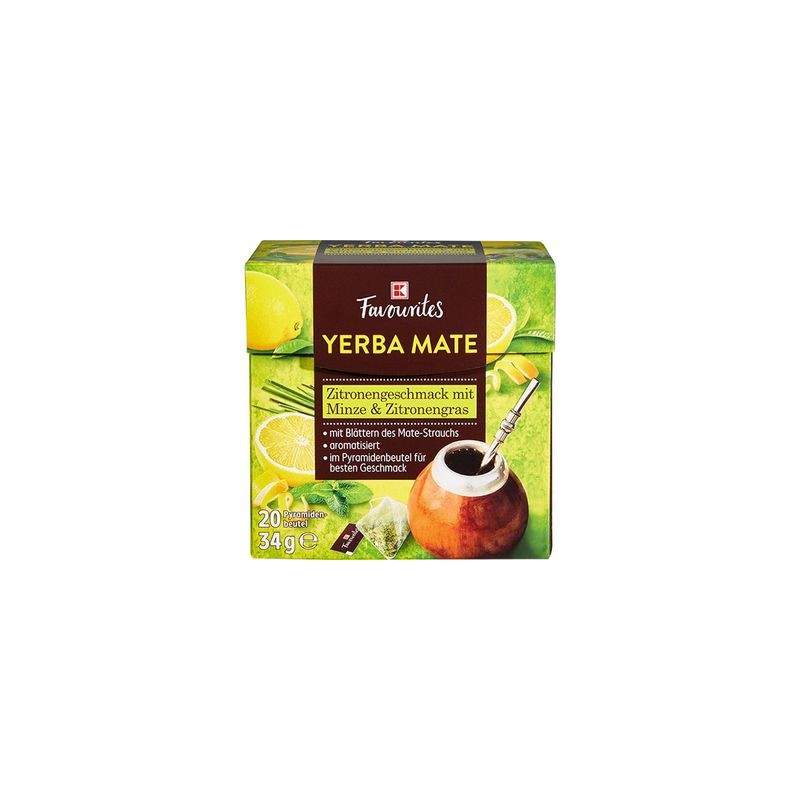 Kaufland favourites herbata yerba mate limonka trawa cytrynowa 20 t.