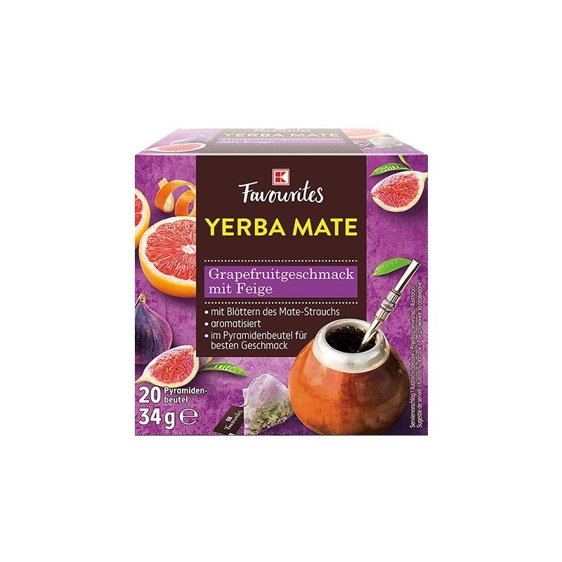 Kaufland favourites herbata yerba mate grejpfrut figa 20 t.