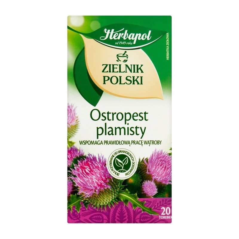 Herbapol herbata ziołowa ostropest plamisty 20 t.