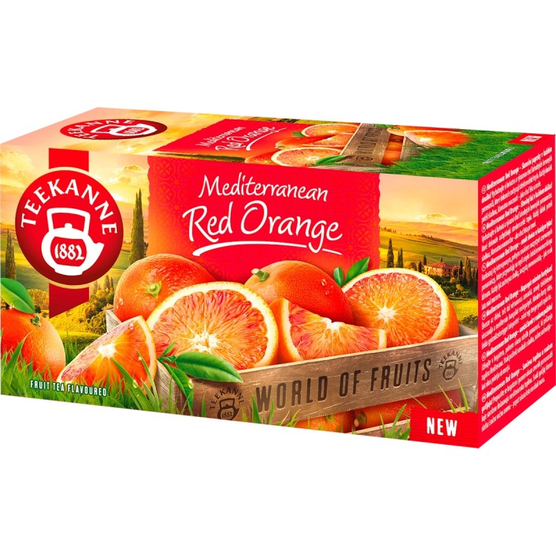 Teekanne czerwona pomarańcza herbata owocowa red orange 20 t.