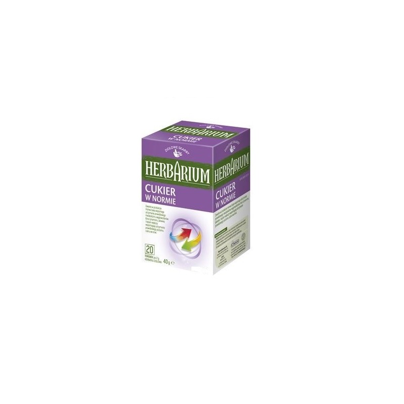 Herbarium herbata ziołowa cukier w normie 20 t.