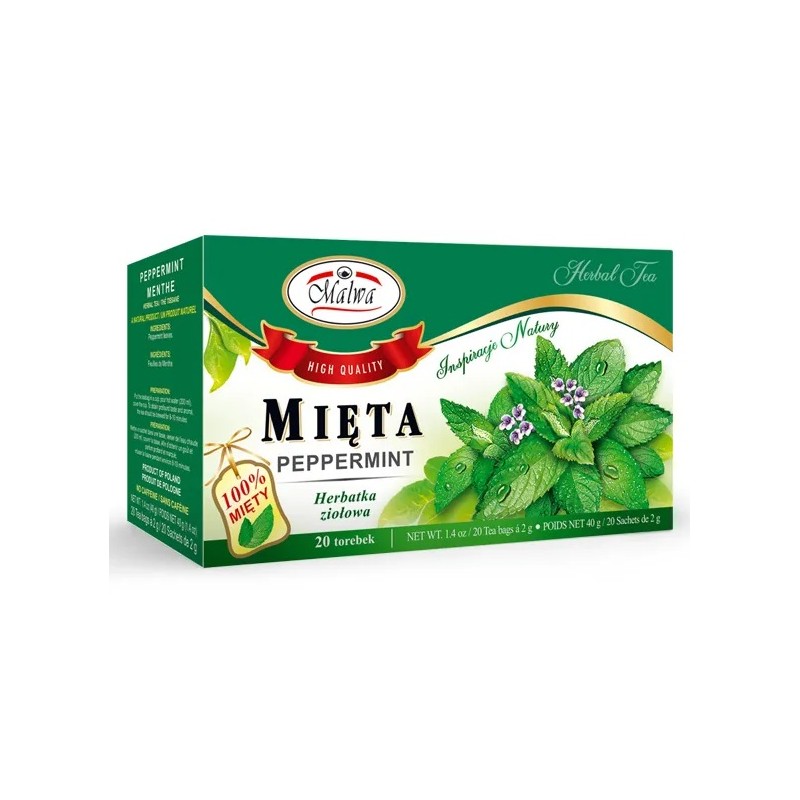 Malwa herbata ziołowa mięta 20 t.