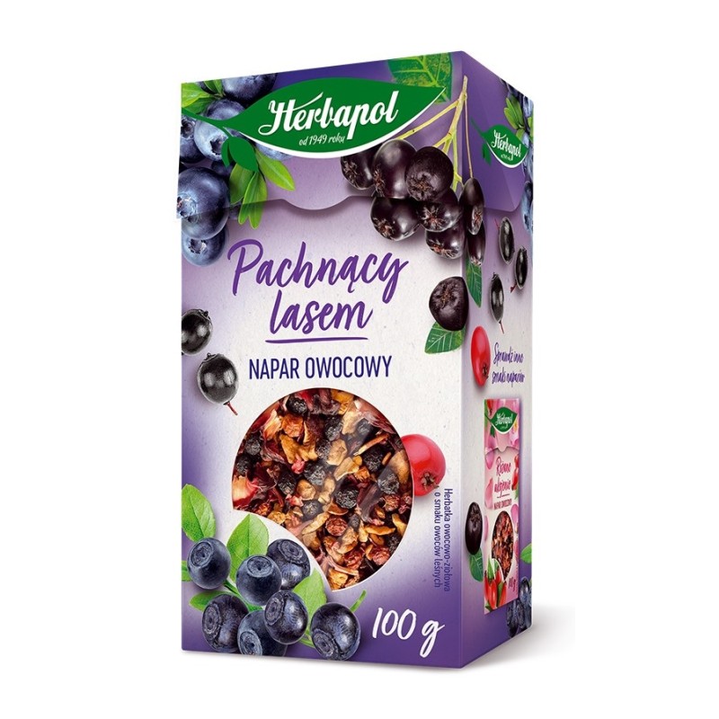 Herbapol herbata owocowa napar Pachnący lasem 100g owoce leśne