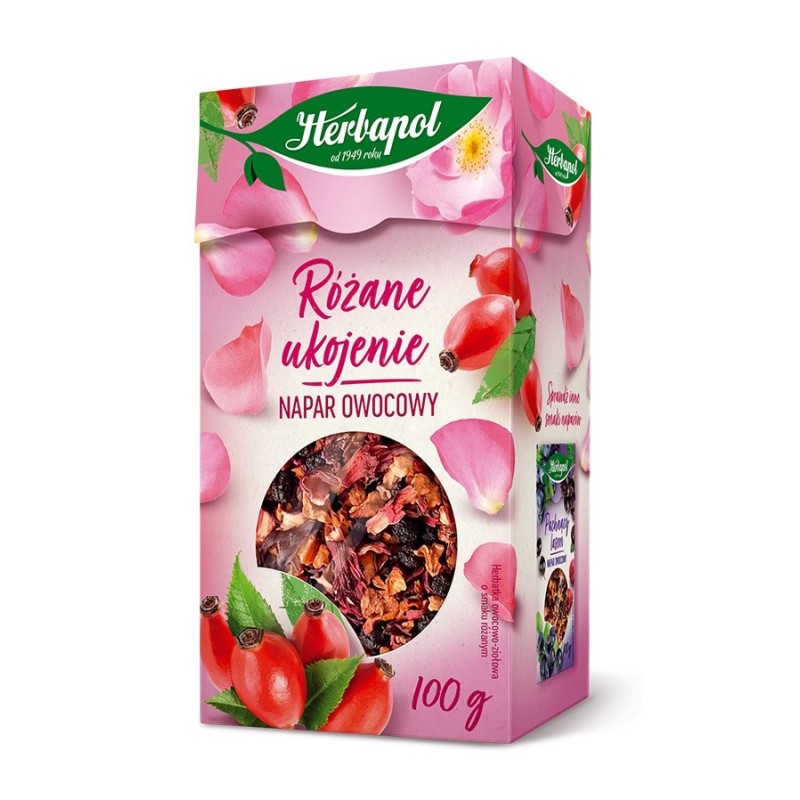 Herbapol zimowy napar owocowy różane ukojenie 100 g herbata różana