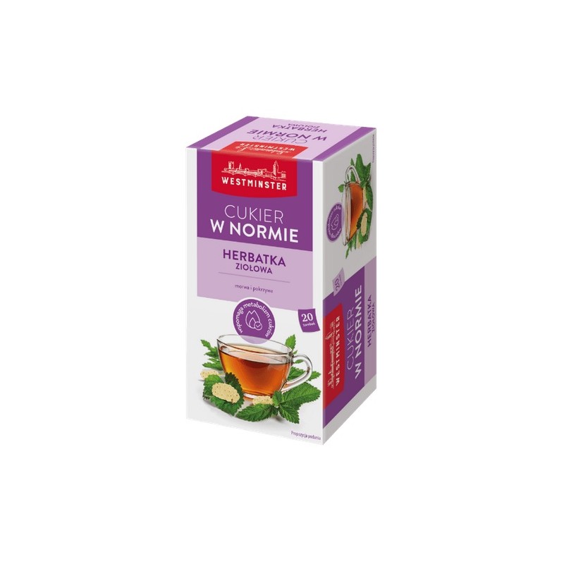 Westminster herbata ziołowa cukier w normie 20 t.