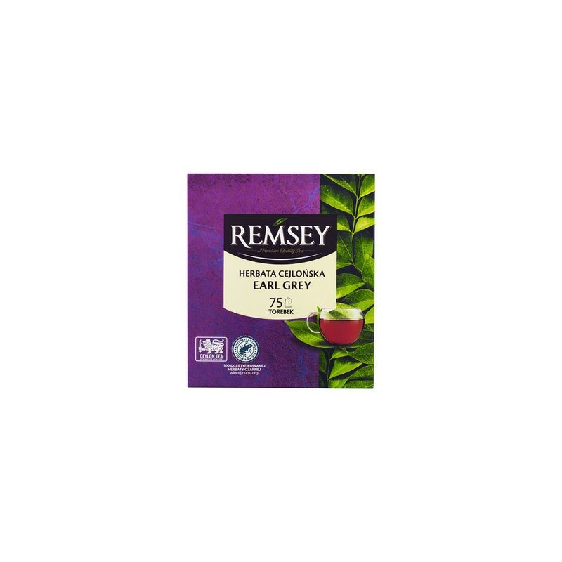 Remsey herbata czarna earl grey cejlońska Ceylon Tea 75 t.